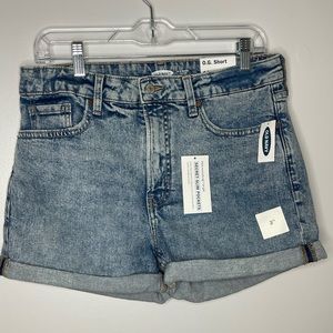 Old Navy OG Short High Rise Acid Wash Blue Denim Shorts Size 10